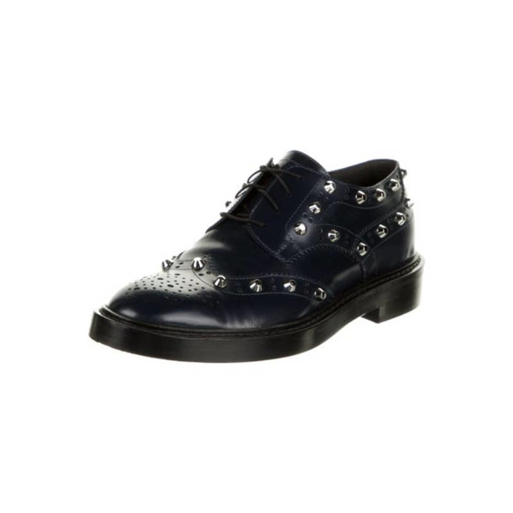 BALENCIAGA Leather Studded Accents Oxfords - Picture 2 of 5